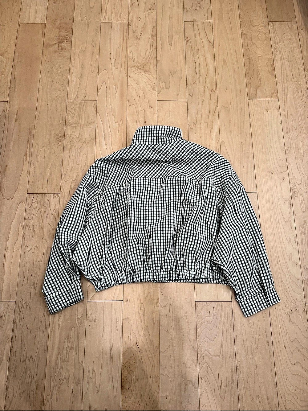 ZARA Plaid Funnelneck jacket - Picture 2 of 4